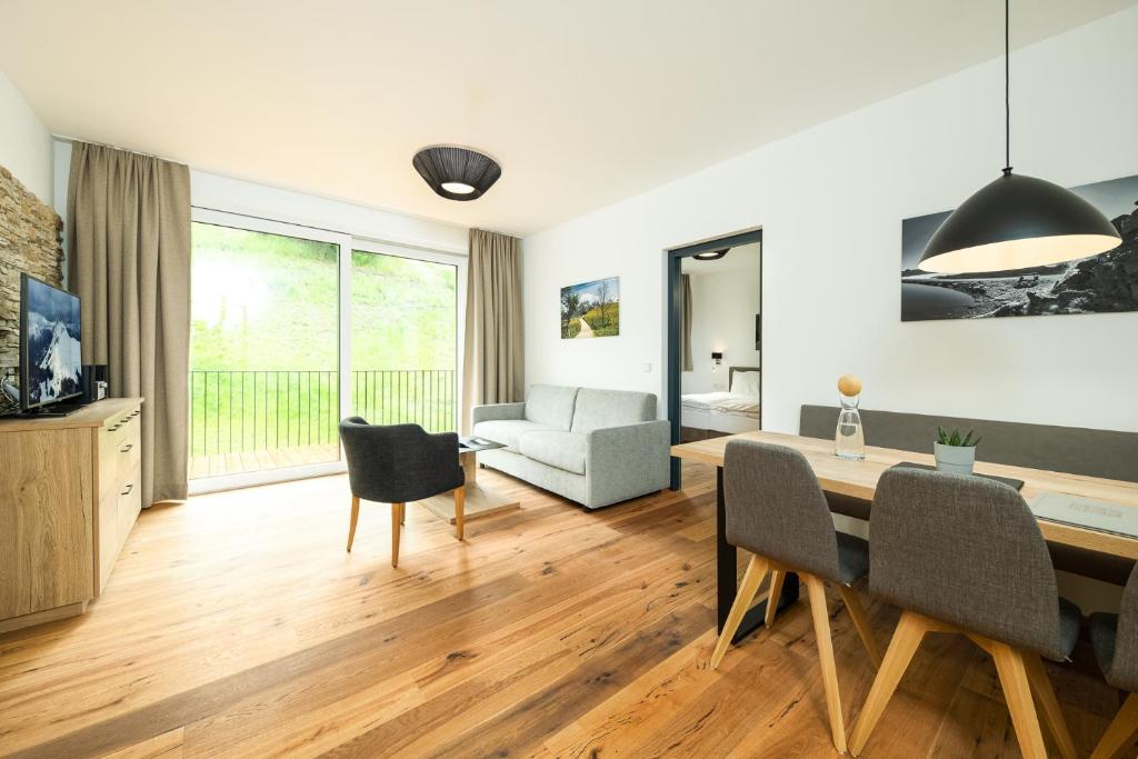 Posezení v ubytování Apartmenthotel Sonnenhof