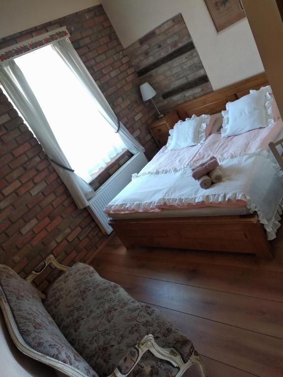 Postel nebo postele na pokoji v ubytování U Anny Šmejdířky