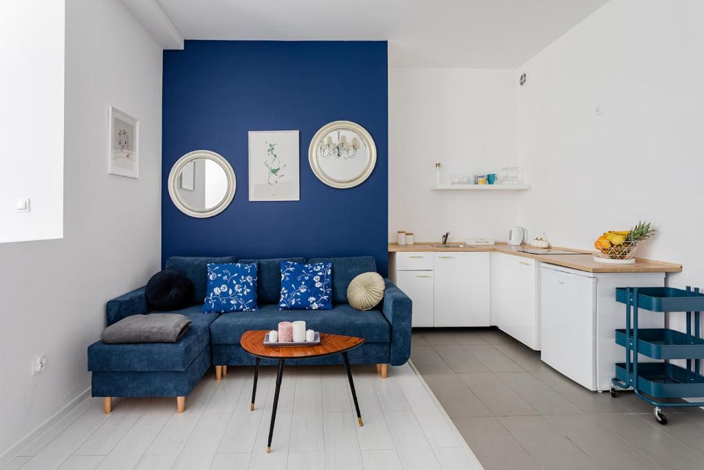 Kuchyňa alebo kuchynka v ubytovaní Open Lakes Apartamenty Giżycko