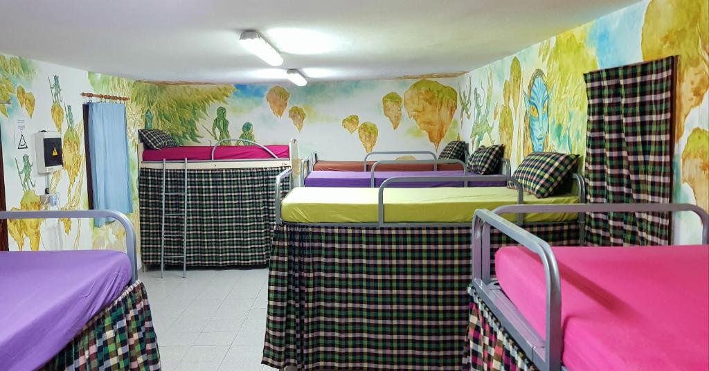 Postel nebo postele na pokoji v ubytování Hostel Los Duendes del Sur