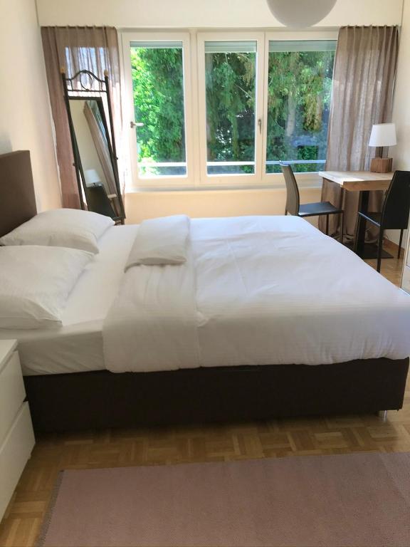 Postel nebo postele na pokoji v ubytování Charmantes Apartment