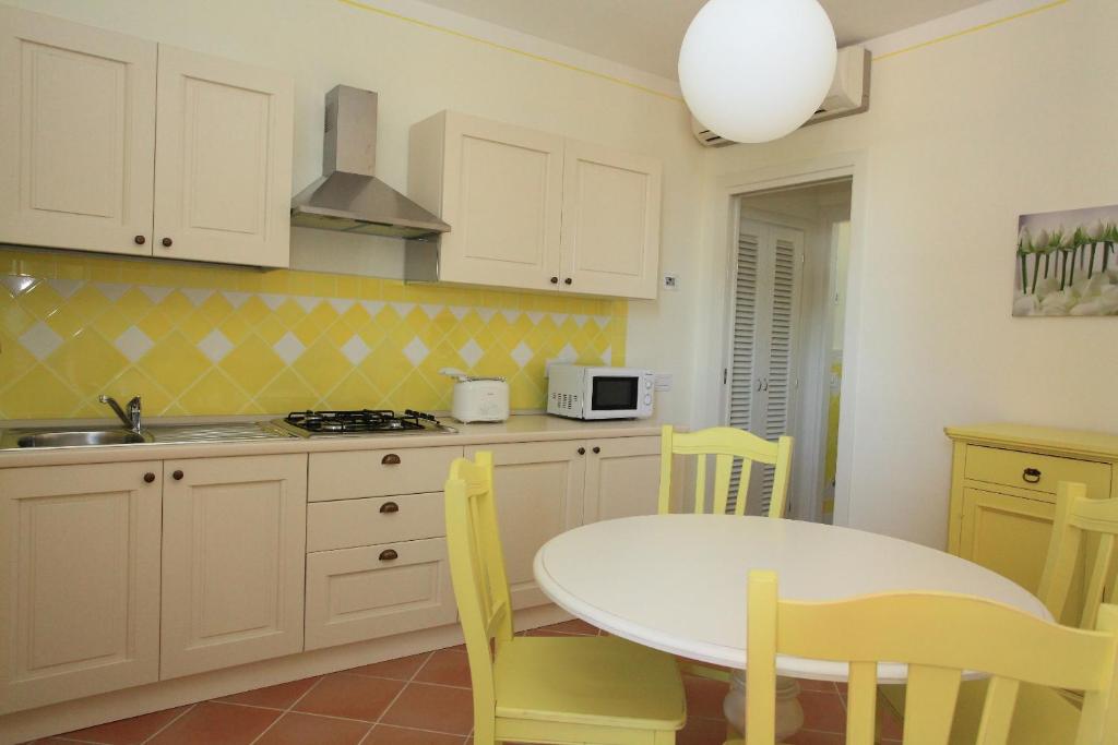 Kuchyň nebo kuchyňský kout v ubytování Agriturismo Campallegro