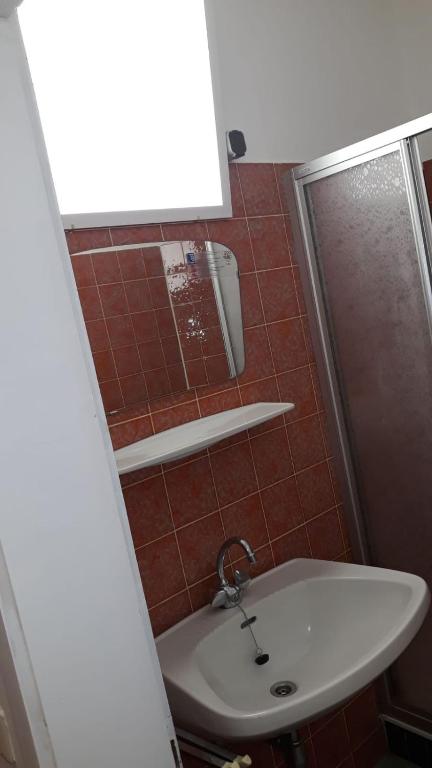 Koupelna v ubytování Pension Waldhof am Stubenbergsee