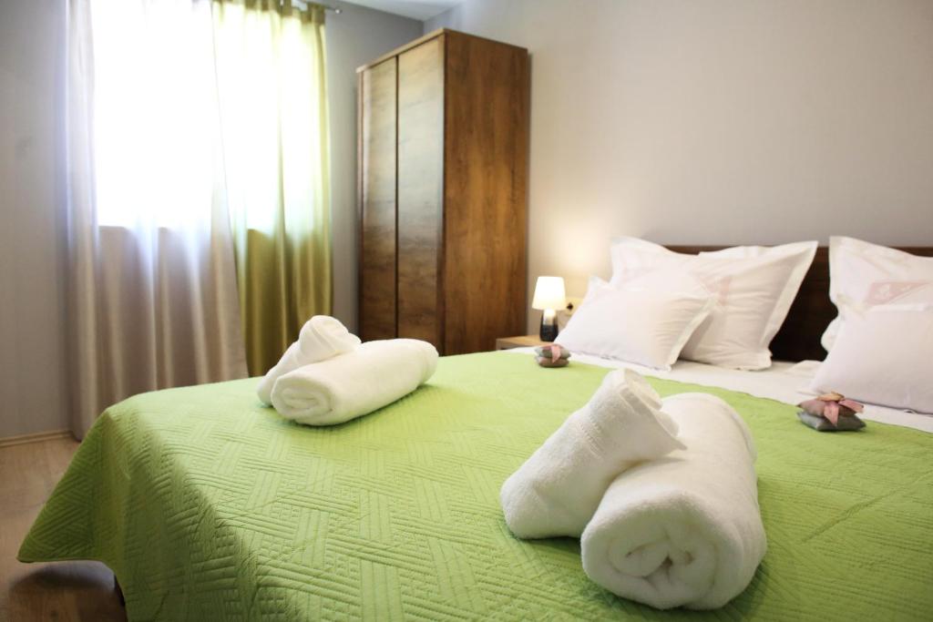Postel nebo postele na pokoji v ubytování Vacation home Meri