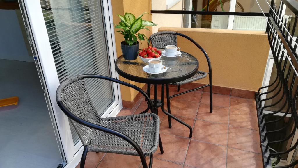 Posedenie v ubytovaní Apartament z balkonem przy Latarni 150m od morza