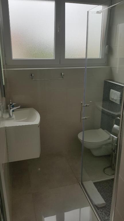 Koupelna v ubytování Apartment Davorka