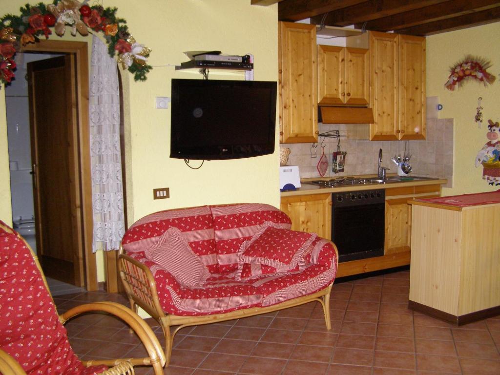 Kuchyň nebo kuchyňský kout v ubytování Chalet Orchidea