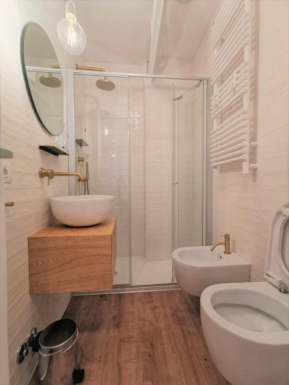 Koupelna v ubytování Hotel Rio