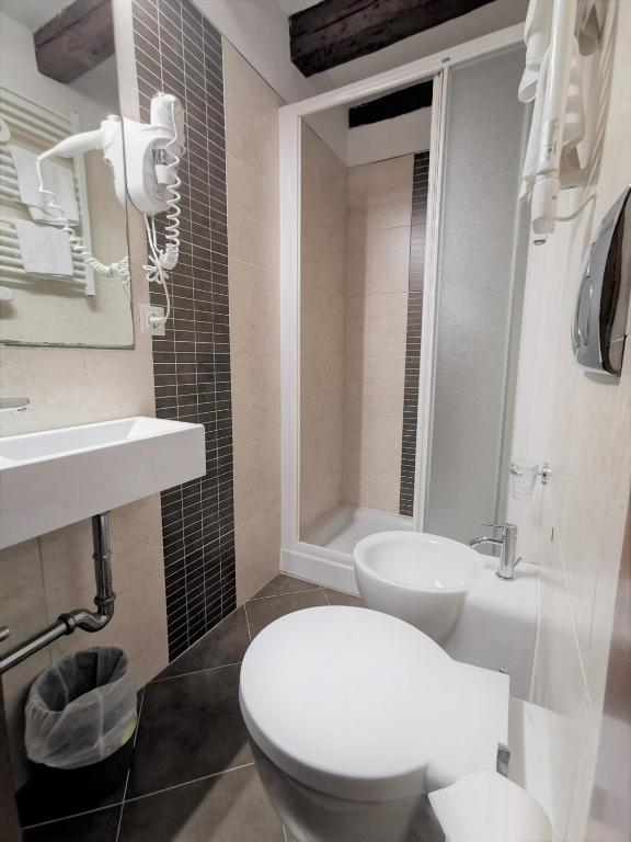 Koupelna v ubytování Hotel Rio