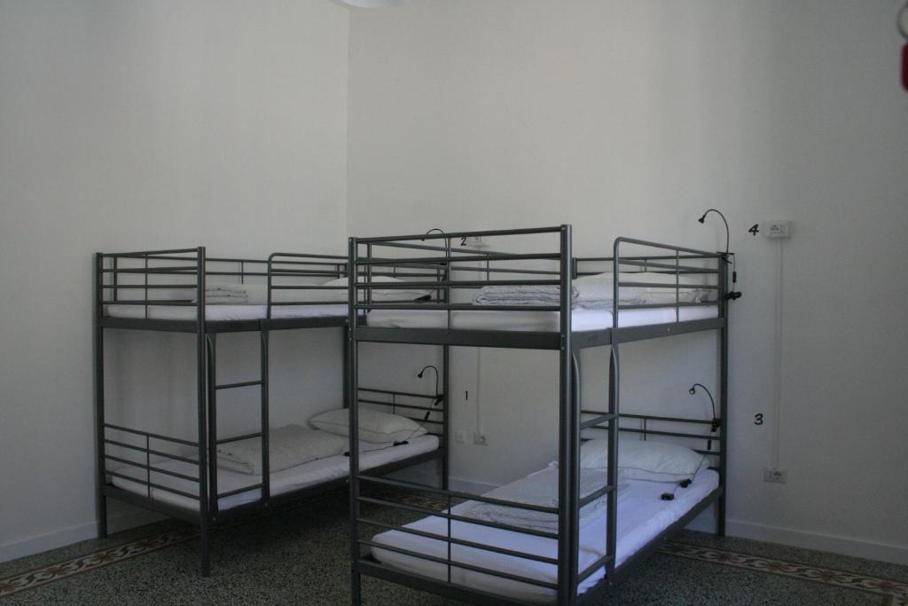 Postel nebo postele na pokoji v ubytování Urban Oasis Hostel