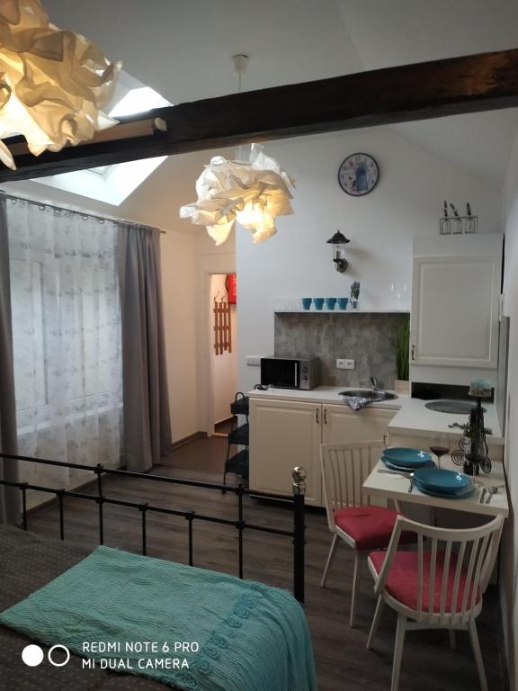 Kuchyň nebo kuchyňský kout v ubytování Apartmán 4you