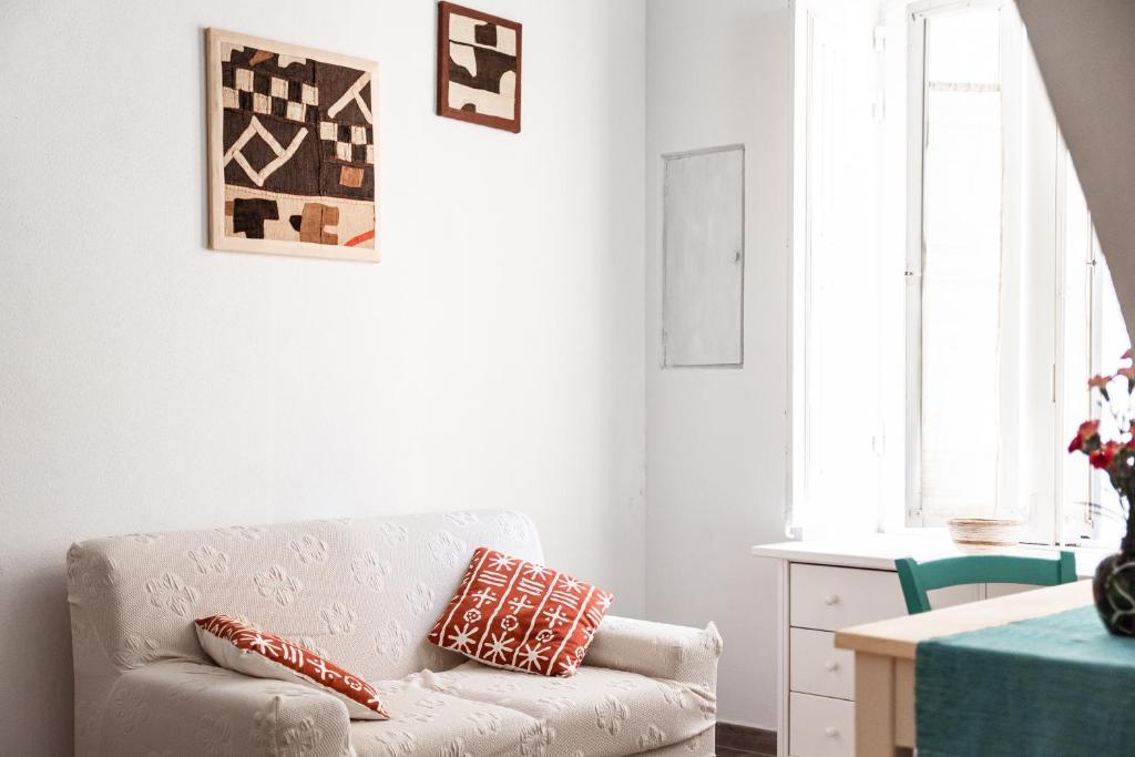 Posezení v ubytování B&B LE TRE CHIOCCIOLE