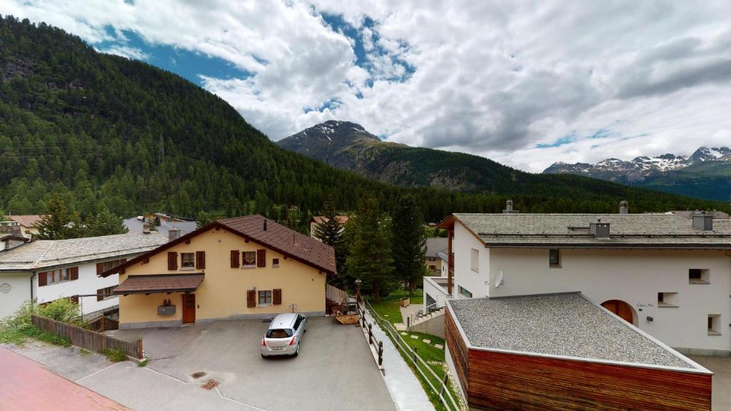 Nespecifikovaný výhled na hory nebo výhled na hory při pohledu z apartmánu