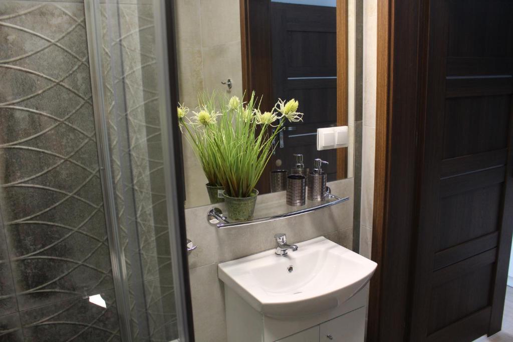 Kúpeľňa v ubytovaní Apartamenty Jagiellońska 23