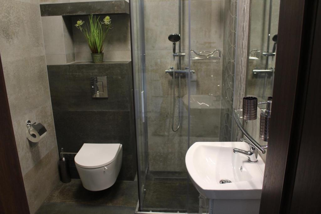 Kúpeľňa v ubytovaní Apartamenty Jagiellońska 23