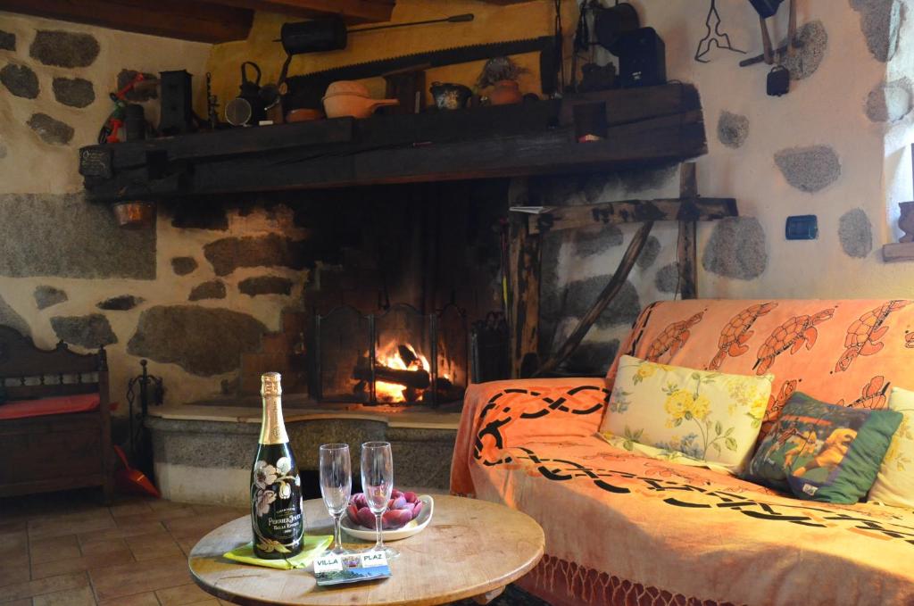 Posezení v ubytování B&B Villa Plaz