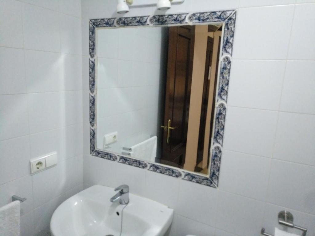 Koupelna v ubytování Hostal El Polígono