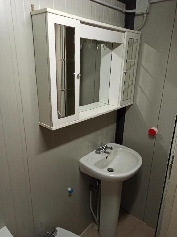 Koupelna v ubytování Camping Poseidonia