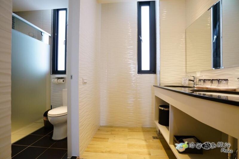 Koupelna v ubytování CHEN FENG HOMESTAY