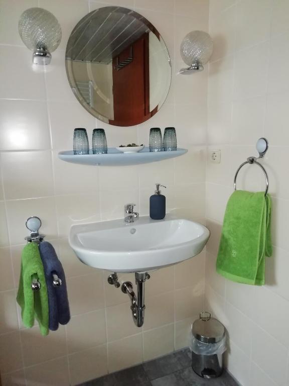 Koupelna v ubytování Poppenga - Feha Wallperle