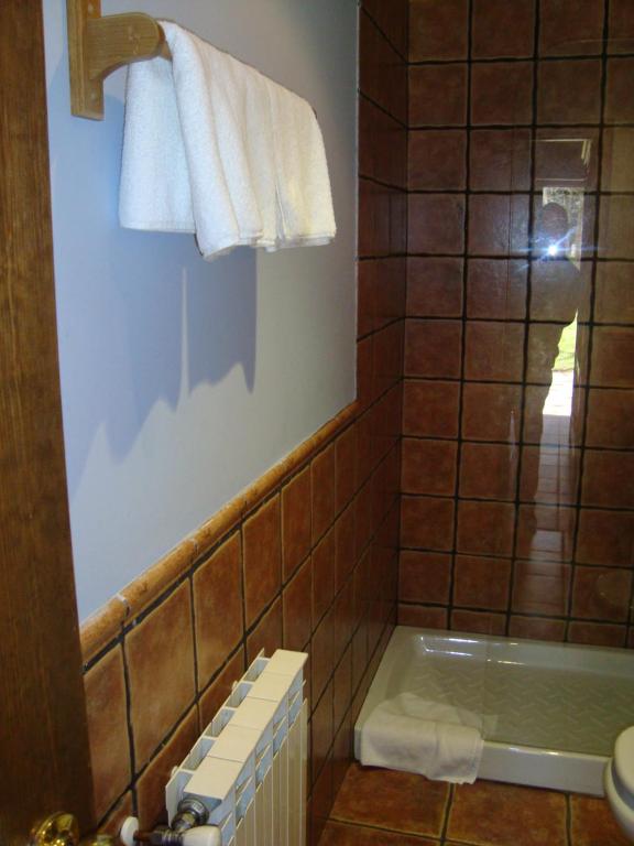 Koupelna v ubytování Hotel Charle