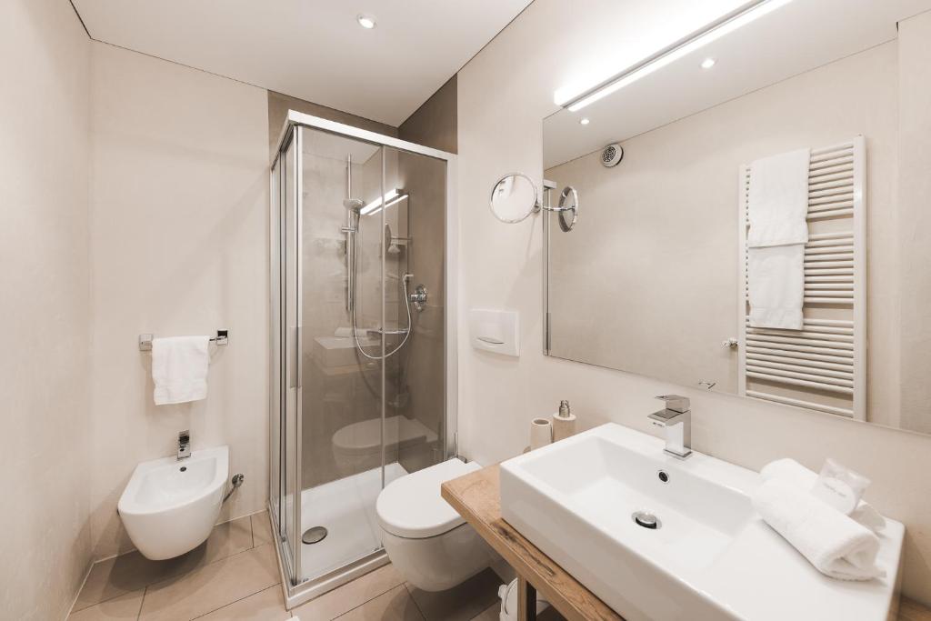 Koupelna v ubytování Garni Hotel Platzer