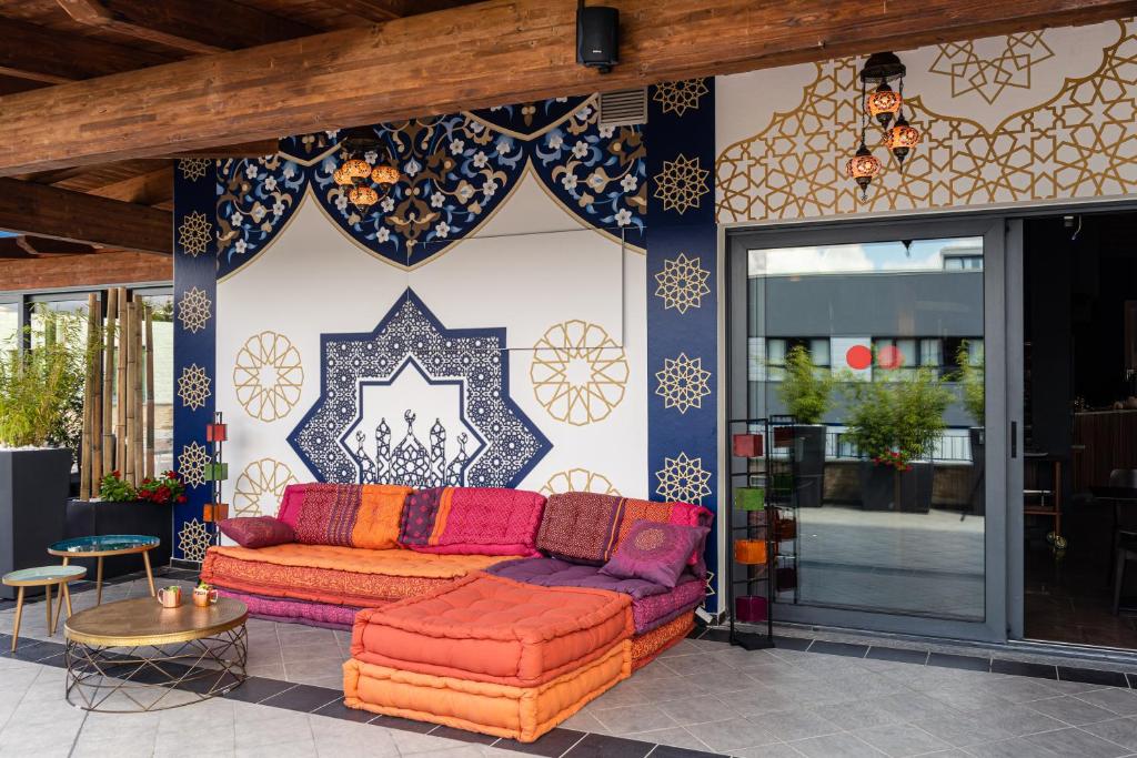 Posezení v ubytování Hotel Gallia
