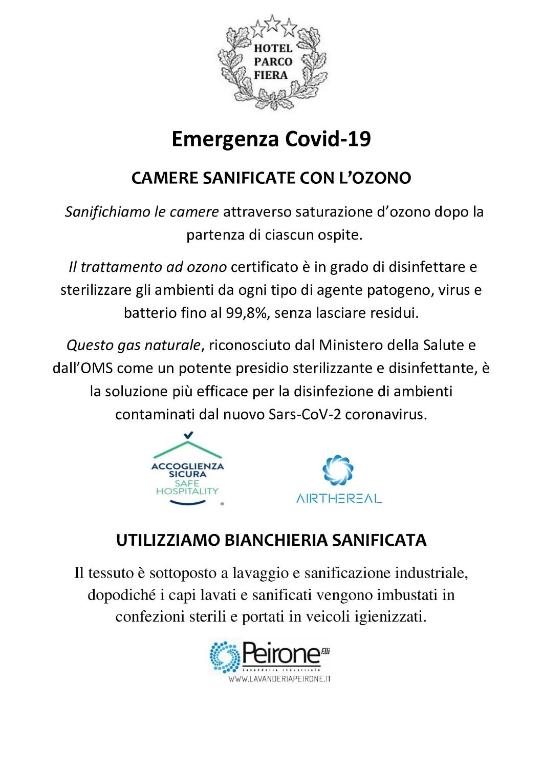 Hotel Parco Fiera tanúsítványa, márkajelzése vagy díja