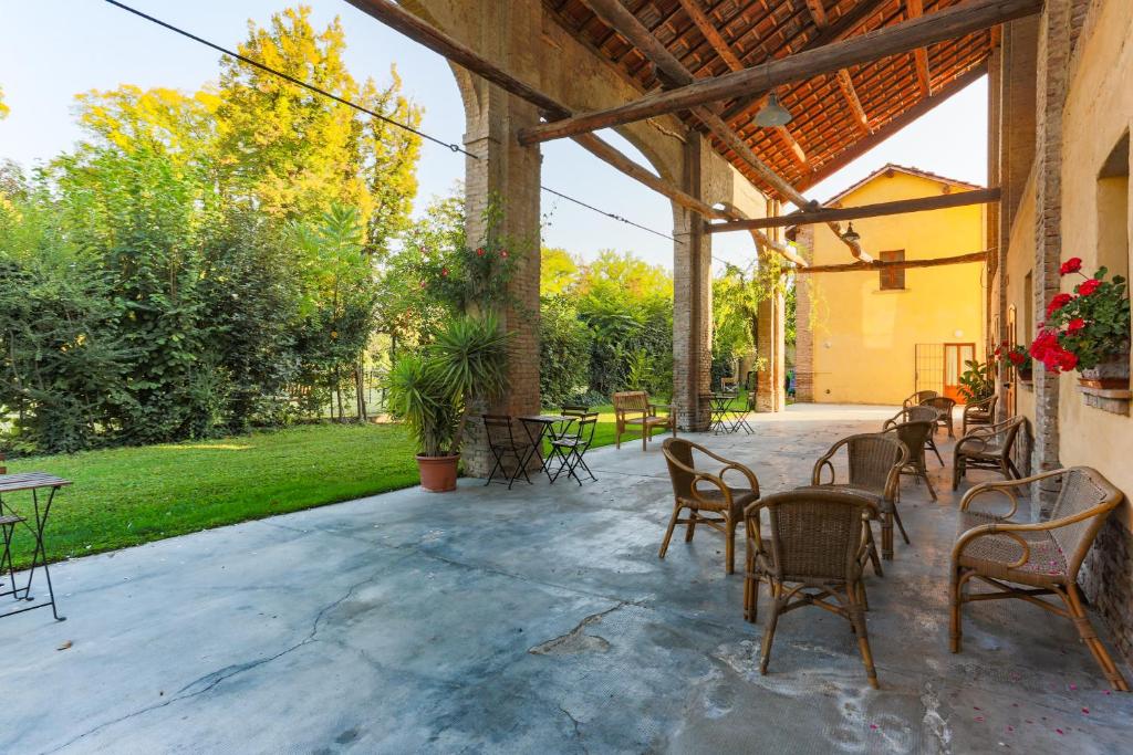 Patio nebo venkovní prostory v ubytování AGRITURISMO LE CORTI DELLA GUALDANA
