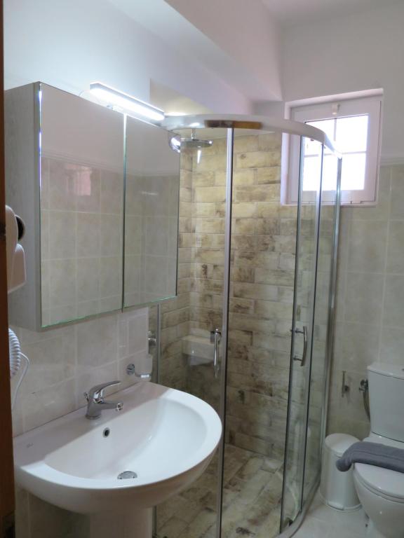 Koupelna v ubytování Porto Gerakas Villas