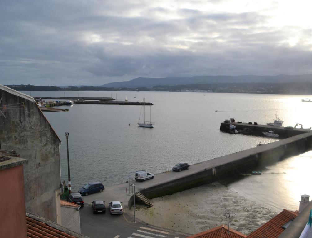 Hostal O Portiño - Standard Twin Room With Sea View