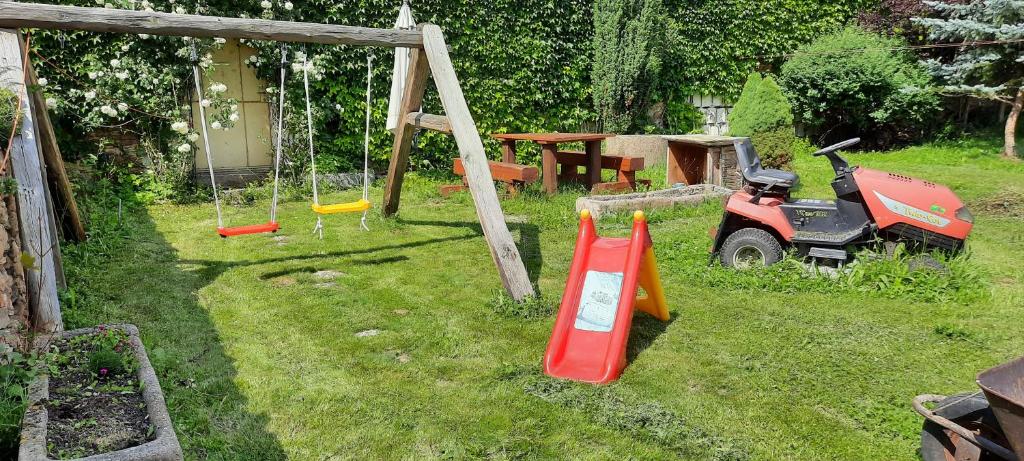 Zahrada ubytování Podkroví v Jihočeském Statku