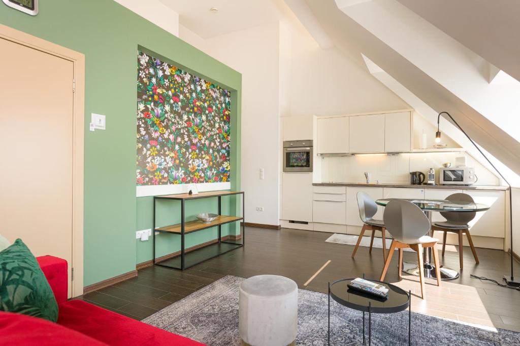 Kuchyňa alebo kuchynka v ubytovaní Rafael Kaiser Premium Apartments - Contactless 24h Check-In
