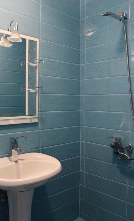 Koupelna v ubytování Guest house Racha