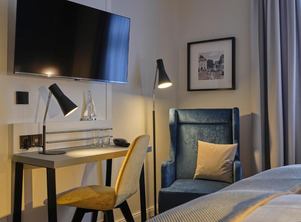 Postel nebo postele na pokoji v ubytování Hotel Erholung