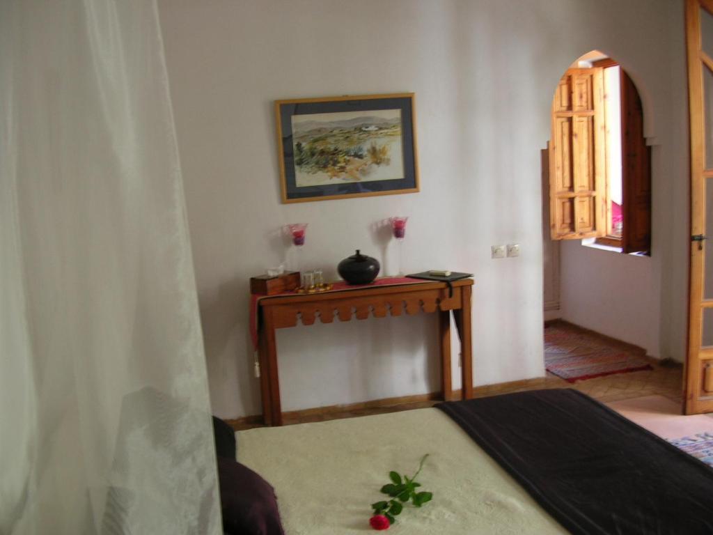 Postel nebo postele na pokoji v ubytování Riad Irene