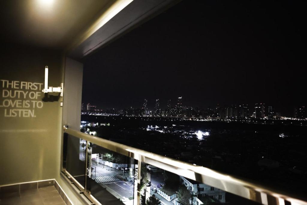 Balkón nebo terasa v ubytování Incheon Stay Hotel