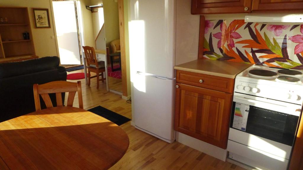 Kuchyň nebo kuchyňský kout v ubytování Riddarhuset