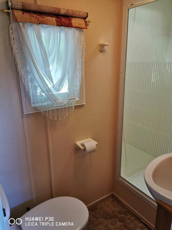 Koupelna v ubytování Csillaghegyi Oázis