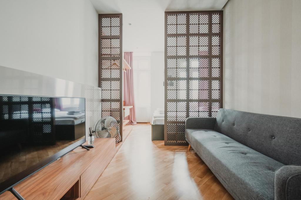 Część wypoczynkowa w obiekcie ZEUS Design Apartments Wasserwelt