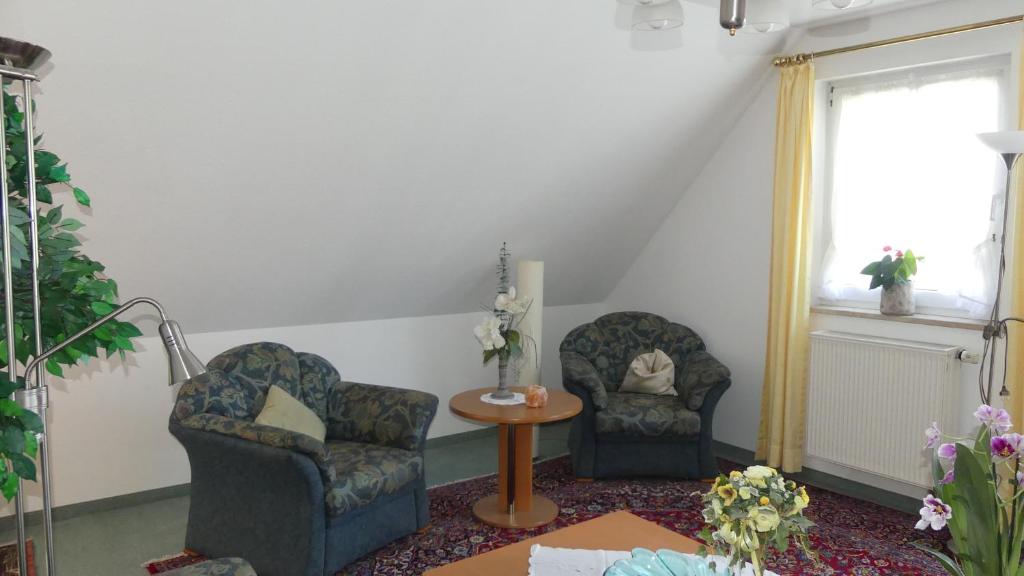 Posezení v ubytování Ferienwohnung Mittl