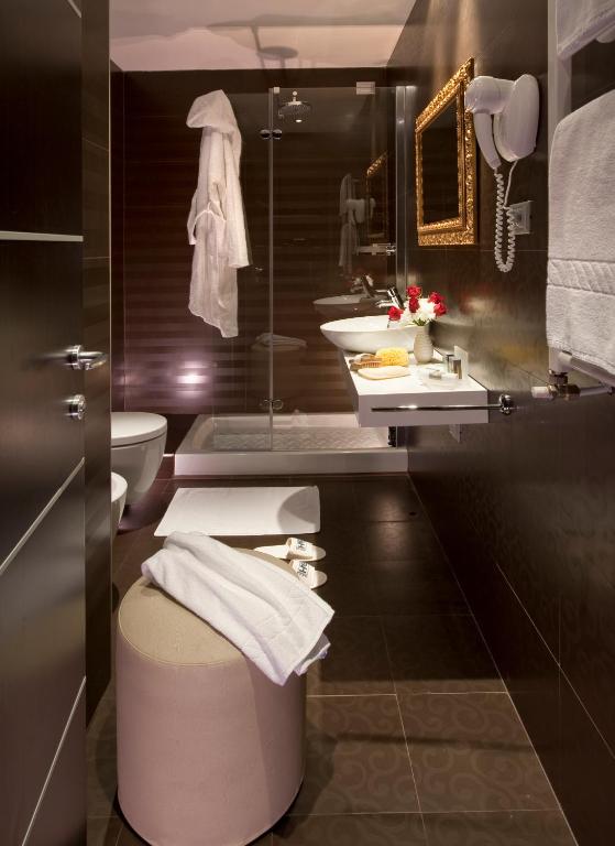 Koupelna v ubytování c-hotels Fiume