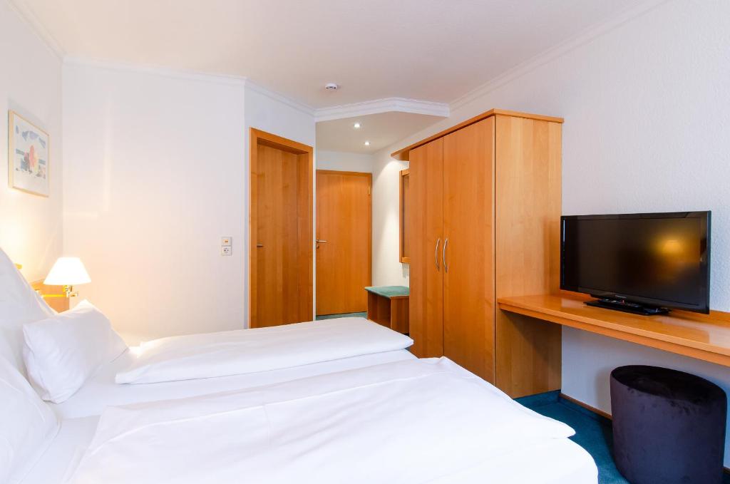 TV a/nebo společenská místnost v ubytování Hotel Gasthof Hecht