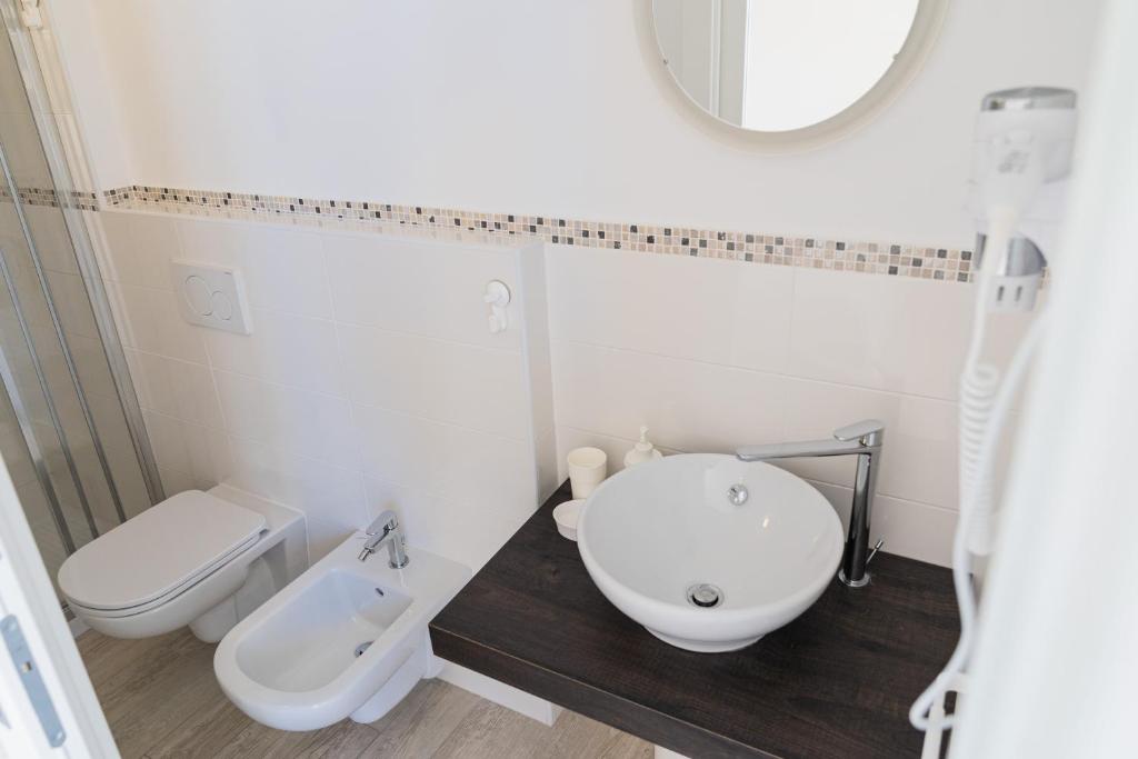 Koupelna v ubytování Casa Palanca Camere