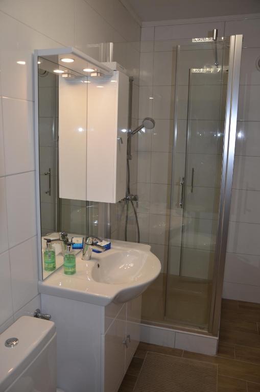 Koupelna v ubytování Cityhotel Ratheiser