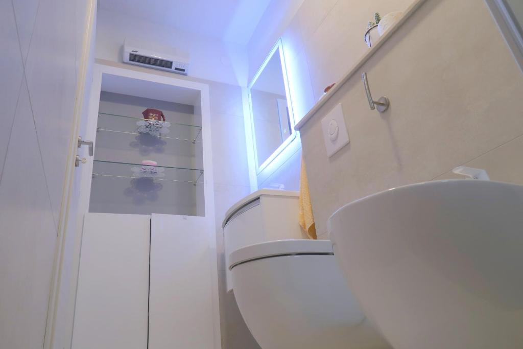 Koupelna v ubytování Cvita apartments