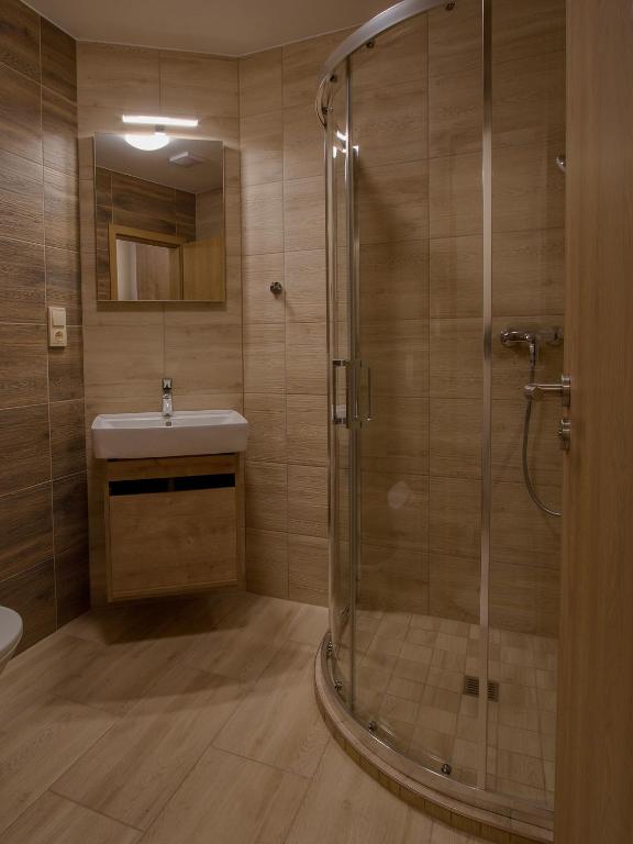 Koupelna v ubytování Apartmány Bejby Turnov