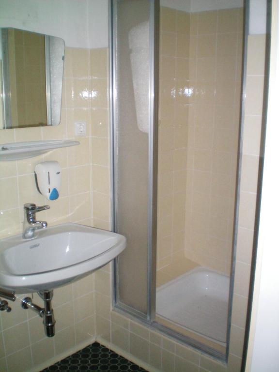 Koupelna v ubytování Hotel - Garni Stabauer