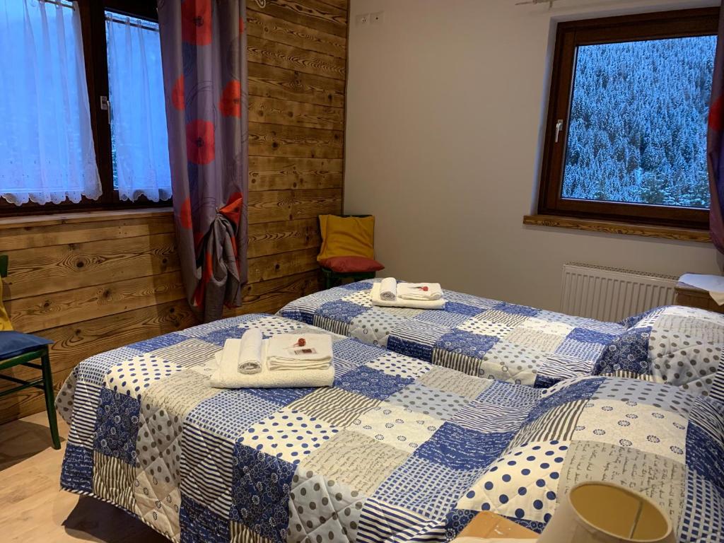Postel nebo postele na pokoji v ubytování Appartamento Rustico