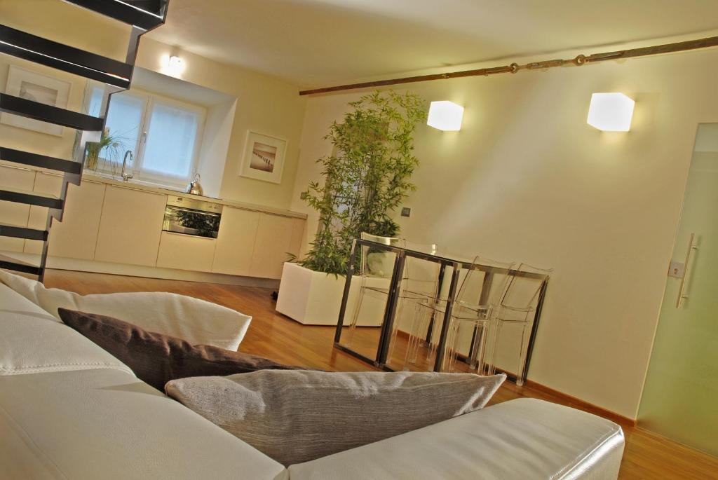 Posezení v ubytování B&B Terres D'Aventure Suites